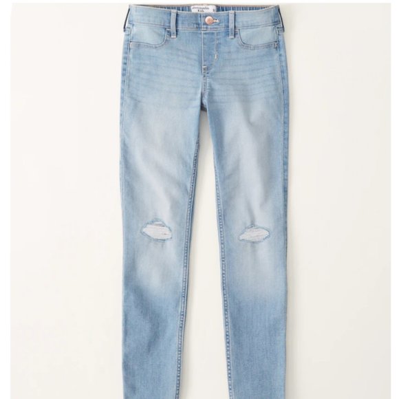 abercrombie kids Other - Abercrombie Kids Mid Rise Pull-On Jeggings in Medium Wash Size 9/10 NWT $50
